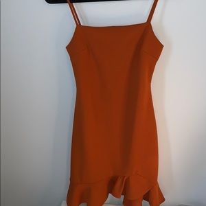 Orange Tight Dress